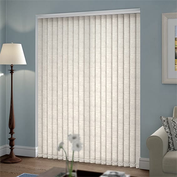 ColorizedZoom Simplicity Linen Ivory Vertical Blind 8088
