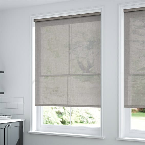 ColorizedZoom Solana Smoky Grey Roller Blind 8093
