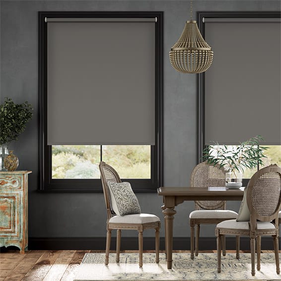 Colorized Sorrento Blackout Flint Grey  Roller Blind 8099