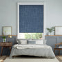Colorized Thermal Luxe Dimout Whale Blue Roller Blind 8118