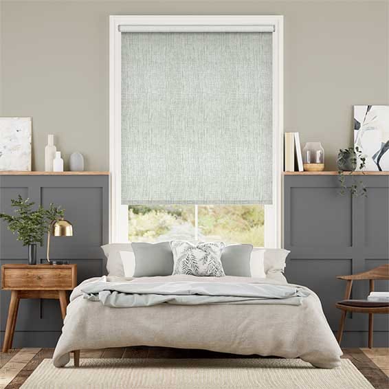 Colorized Thermal Luxe Dimout Limestone Roller Blind 8115