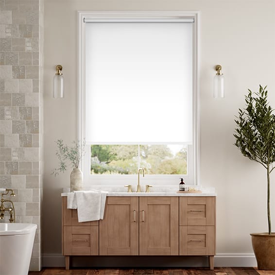 Colorized Voyage Blackout Ice White Roller Blind 8160