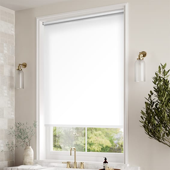 ColorizedZoom Voyage Blackout Ice White Roller Blind 8160