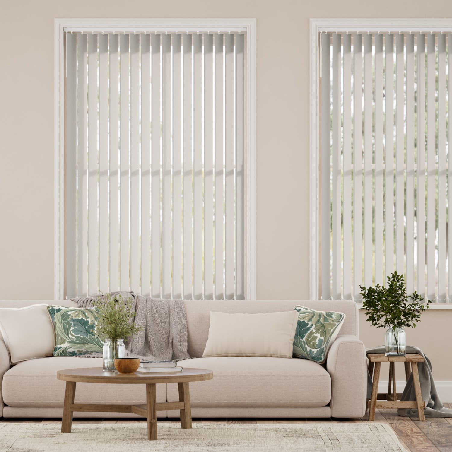 Colorized Amalfi Cool Grey Vertical Blind 8197