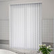 ColorizedZoom Drifting Leaf Snow White Vertical Blind 8205