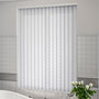 ColorizedZoom Drifting Leaf Snow White Vertical Blind 8205