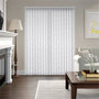 Colorized Flora Snow White Vertical Blind 8206