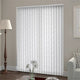 ColorizedZoom Flora Snow White Vertical Blind 8206