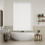Colorized Pure White PVC Blackout Vertical Blind 8213