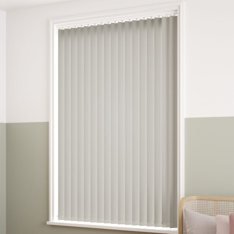ColorizedZoom Thermatex Light Grey Vertical Blind 8217
