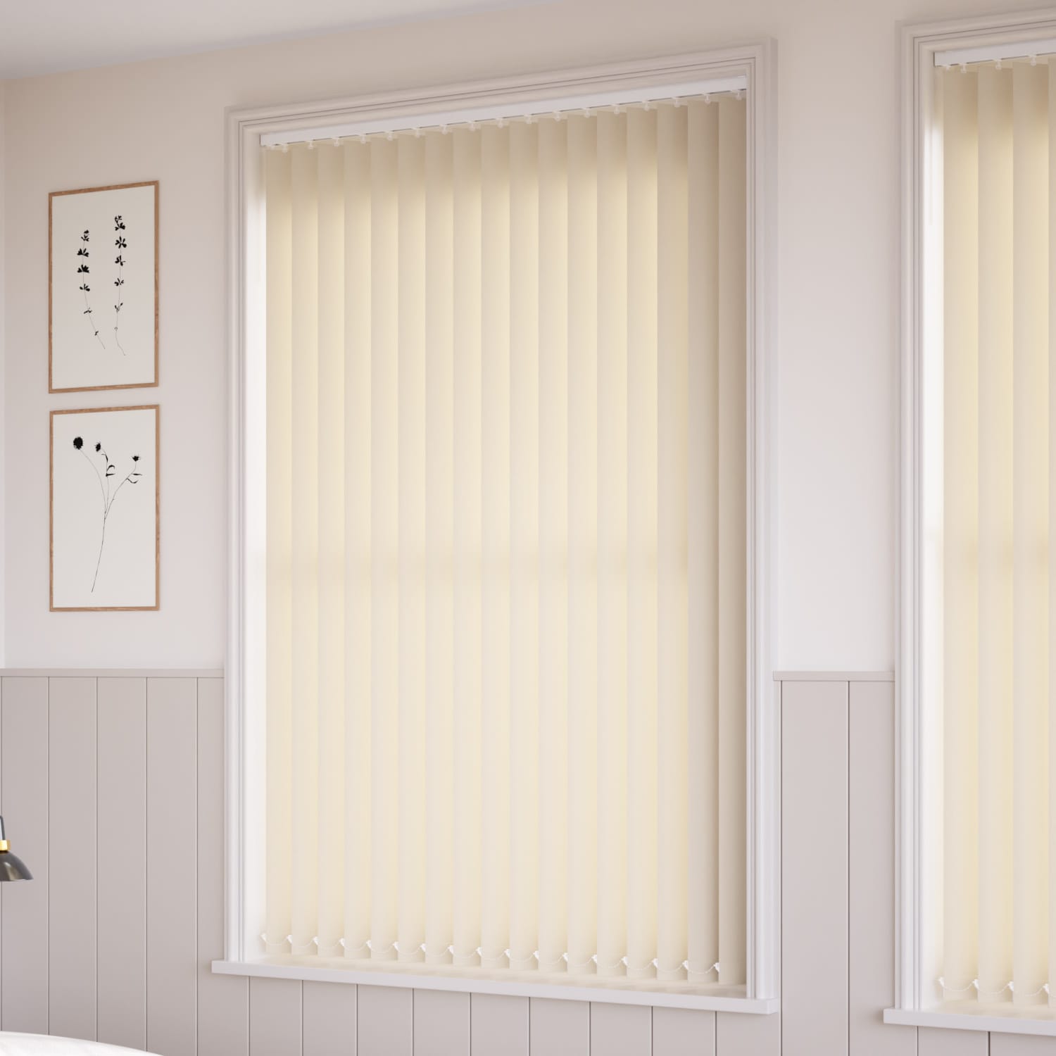 ColorizedZoom Thermatex Cream Vertical Blind 8216