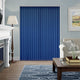 Colorized Welwyn Royal Blue Vertical Blind 8223