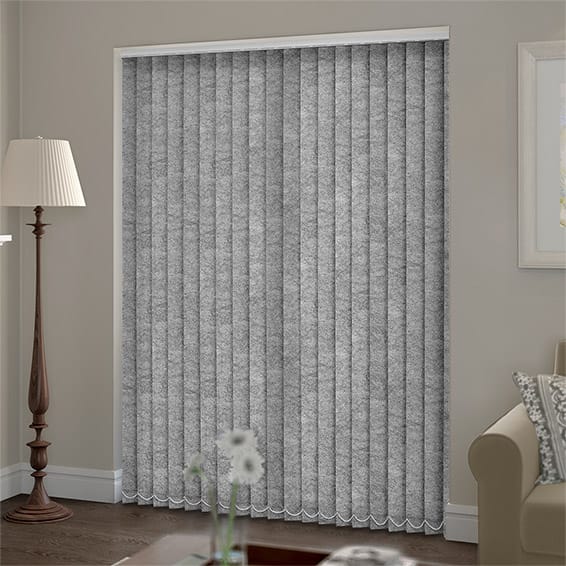 ColorizedZoom Welwyn Mottled Grey Vertical Blind 8222