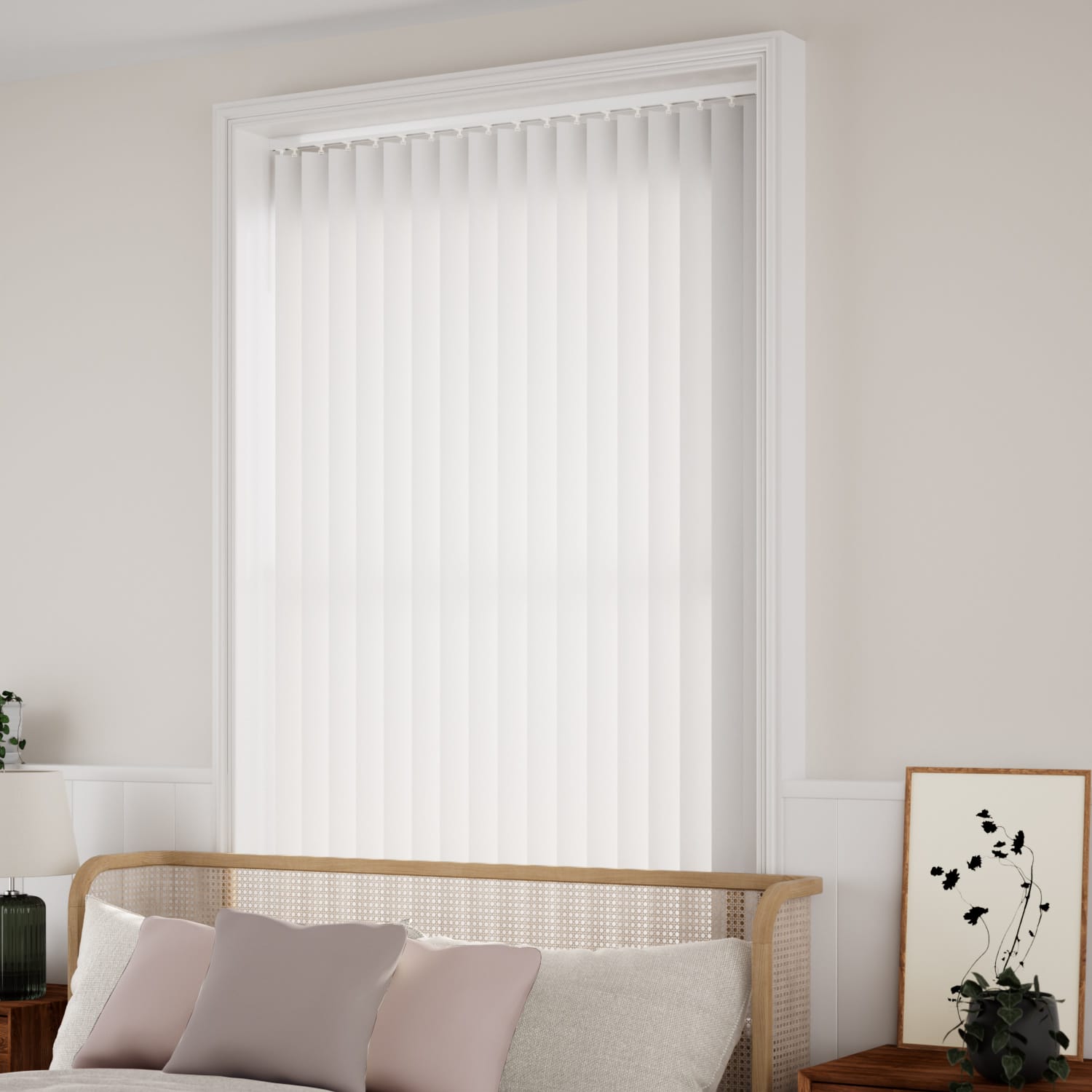 ColorizedZoom Welwyn White Vertical Blind 8225