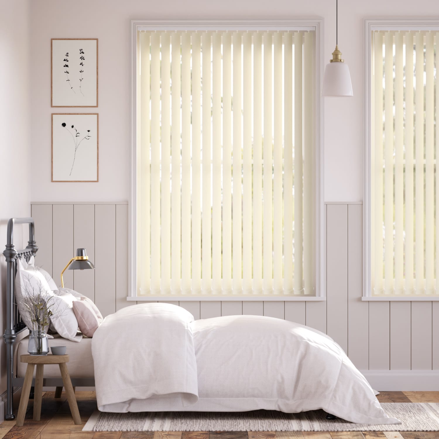 Colorized Welwyn Ivory Vertical Blind 8220