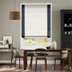 Colorized Mariner White Roman Blind 8229